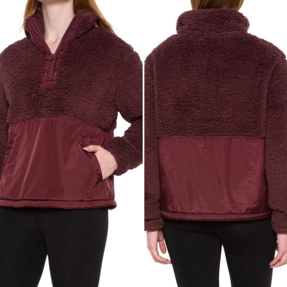 Mondetta Tops - Mondetta mixed media sherpa